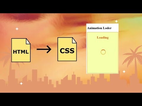 How to Make a Simple Loader Animation Using HTML & CSS