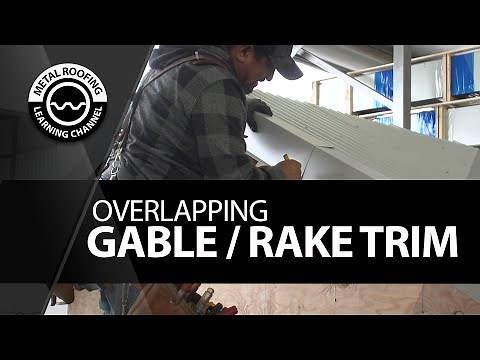 How To Overlap Gable Trim And Rake On Metal Roof. EASY Installation VIDEO Overlapping Gable Flashing