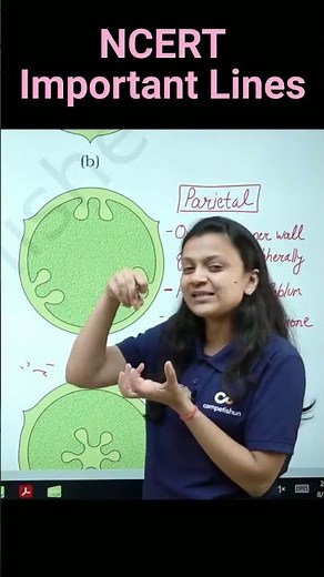 Parietal Placentation | Revision Biology NEET | NCERT important lines for NEET |#neet2025