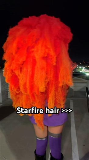 Starfire's Fluffy Hair #teentitans #cosplay