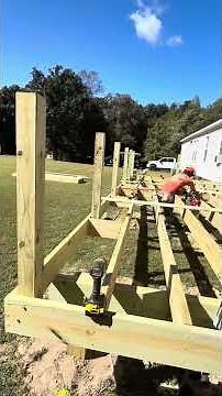 Building a deck start to finish