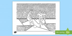KS2 Women's World Cup Football Mindfulness Colouring Page