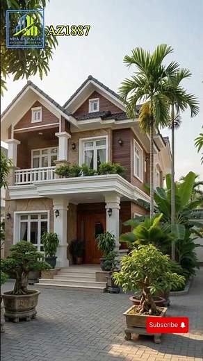 Nhà 2 tầng mái Thái đẹp thế này, ai xem cũng muốn xây | AZ1887