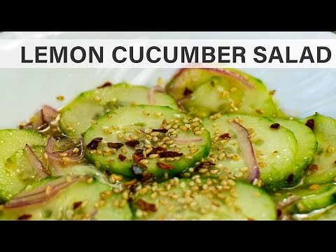 LEMON CUCUMBER SALAD | Vegan, tasty and great for weight loss