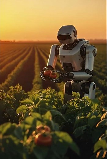 Harvest Mode 🤖✨ Next-Gen Farming Tech #shots #ai #farm2025 #robot