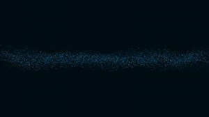 Download Fantastic animation with particle wave object in slow motion for free