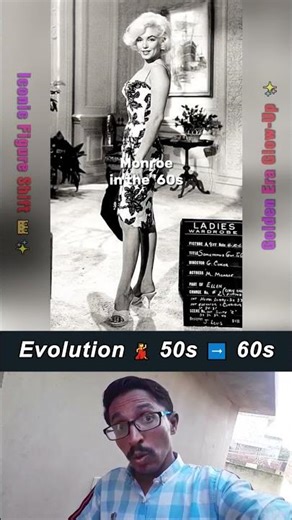 Marilyn Monroe’s Iconic Figure Through the ’50s & ’60s 👗✨ #shorts #shorts2025