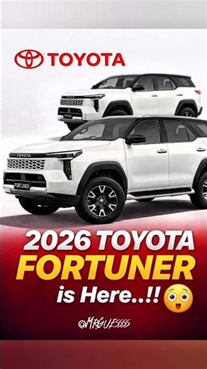 2026 Toyota FORTUNER is Here 🫨🤑Completely Changed