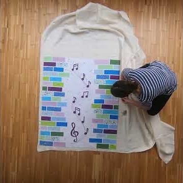 Quilt Making: Basting / Making a quilt sandwich.