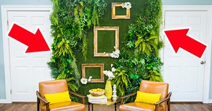 How To Create A DIY Faux Living Plant Wall