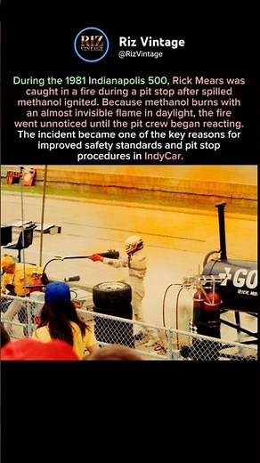 The Invisible Fire at the 1981 Indianapolis 500🏎️