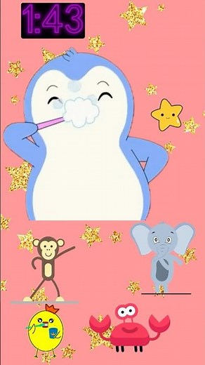 Brushing Teeth Video Timer for Kids #kidsvideos #toddlerlearningvideos #2minutebrush