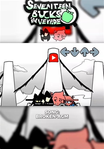 17bucks in verade - Broken-agm. . The best song of the mod. . Mod made by yuu and his team. . #17bucks #fnfmod #FNF #fridaynightfunkin #fypシ