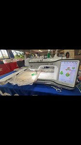 Free standing lace on the Stellaire 2. #SewingMachineSales #machineembroidery #brothersewingmachine | Casper Sewing Repair