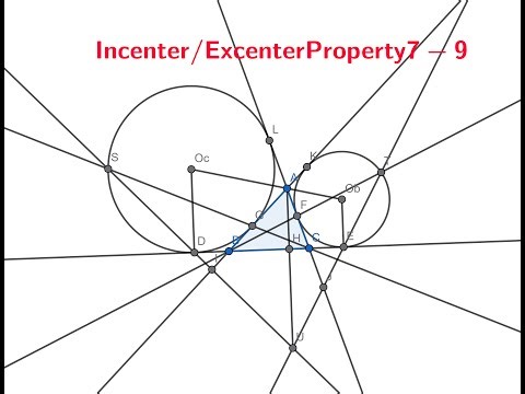Geometry Treasure - Incenter and Excenter Property 5-7