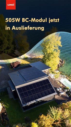 LONGi Solar DACH on Instagram: "LONGis 505W BC-Modul wird ab sofort ausgeliefert! ⚡️ Unsere leistungsstarken BC-Module treiben den Wettbewerb um qualitativ hochwertiges Energiewachstum in allen Branchen voran. Dank großer Lagerbestände in unseren europäischen Warenhäusern ist dieses beliebte Modul sofort verfügbar, um Ihre Projekte schneller, reibungsloser und ohne Verzögerungen zu realisieren. Das ist das Versprechen der BC-Module: Bereit, Ihre Solarprojekte zum Erfolg zu führen! #LONGi #BCModu