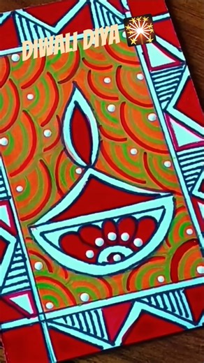 DIWALI DIYA DRAWING | DIWALI DIYA PAINTING #shorts