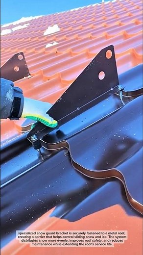 Hidden Roof Snow Guard Installation That Protects Metal Roofs!