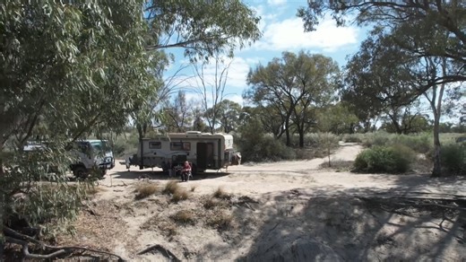 Murray River journey- Wentworth NSW - where the mighty Murray and the Darling Rivers join ( called a confluence ) . We scored a free camp for a few days on the river bank, just downstream of the lock and weir and enjoyed the serenity and the abundant birdlife . Some facts about the Murray - Darling Basin : -The catchment area is over 1 million square kilometres -River Murray is 2,530 kilometres long -Darling River is 2,740 kilometres long #murraydarlingconfluence #endlessadventuresaustralia #zoe