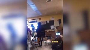 Michigan student hurled chair at unsuspecting teacher’s head, knocking her to the ground: wild video