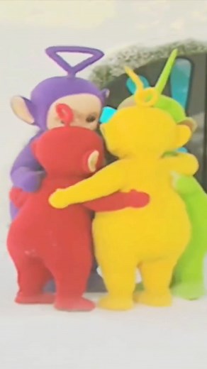 Warm Winter Hugs from the Teletubbies