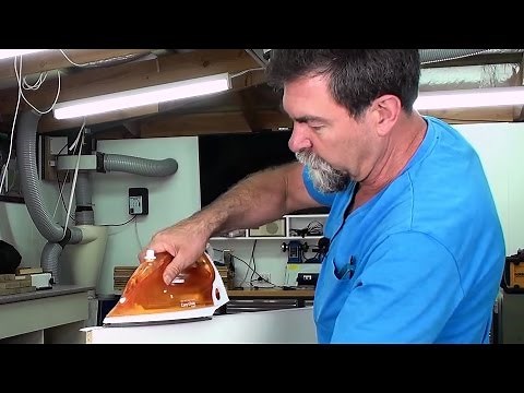 How to apply iron on edge melamine Dave Stanton easy woodworking