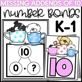 Missing Parts of 10 | Addition & Subtraction Number Bonds Task Cards