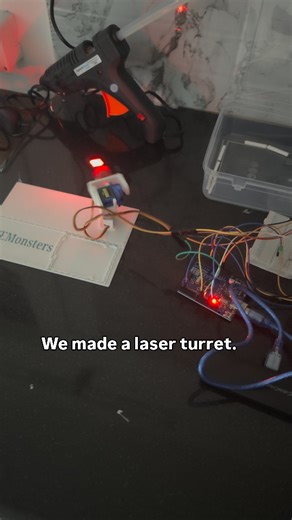STEMonsters Education - STEM Competency Programs on Instagram: "Robotics is never just about wires and motors. It is about systems thinking. Just like an army uses a turret with precision, coordination, and intent — behind every motion lies logic, control, and design. We built a laser turret. 🔫⚙️ What would you build with a motor and a joystick? 💡 Comment below. Let's get those thinking caps on! #robotics #stemeducation #handsonlearning #systemsengineering #designthinking #stemonsters #youngin