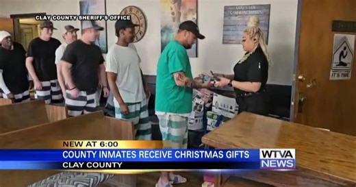Inmates receive Christmas presents in Clay County