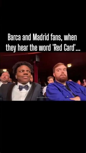 Real Madrid & FC Barcelona Fans When They Hear “Red Card” 😂🟥