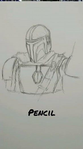 How to draw mandalorian