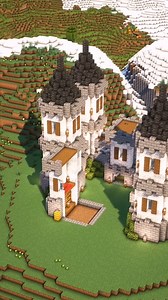 Minecraft Fantasy Castle 🏠 #minecraft #minecraftbuilding #minecrafttutorial | Traveler シ
