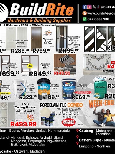 Unbeatable Weekend Deals at BuildRite Hardware