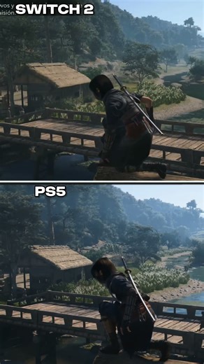 Assassin's Creed Shadows Nintendo Switch 2 vs PS5 Comparison #shorts