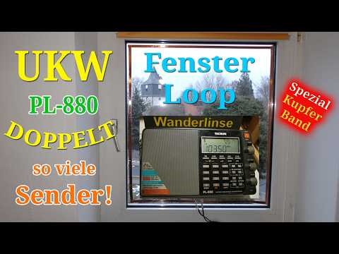 Twice as many transmitters with world receiver ► Window loop with copper tape (not a spiral tape!)