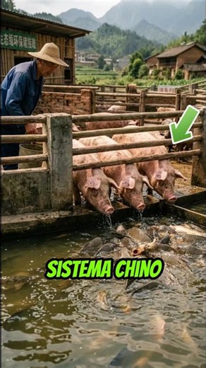 ¡El curioso SISTEMA asiático que une cerdos y peces! 🐷