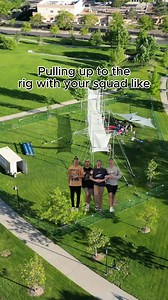 Nothing gets the energy going quite like showing up with your crew and letting loose! #SquadGoals #DanceParty #FlyMileHigh #GoodVibesOnly | Fly Mile High Trapeze