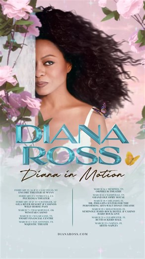Ms Ross ✨ on Instagram: "More dates have been added to the DIANA IN MOTION tour 🦋 I can’t wait to see you. Link in bio. #dianaross #dianainmotion #dianarossthankyou"