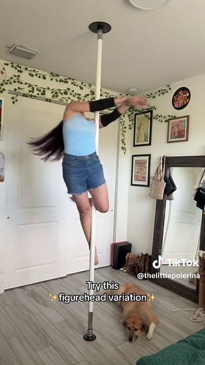 Fun figurehead variation to try ✨ #pole #poledance #beginnerpole #poletricks #poletok