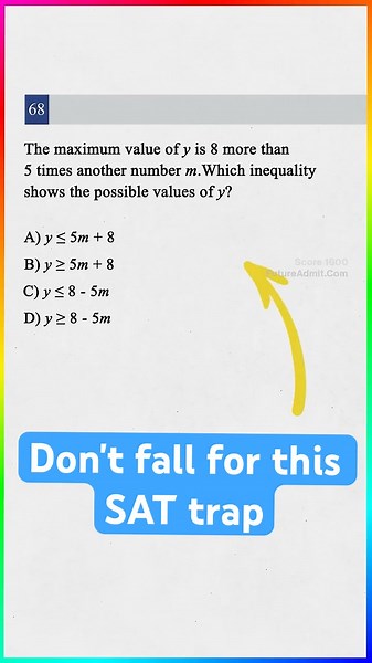 Don't fall for this SAT trap..