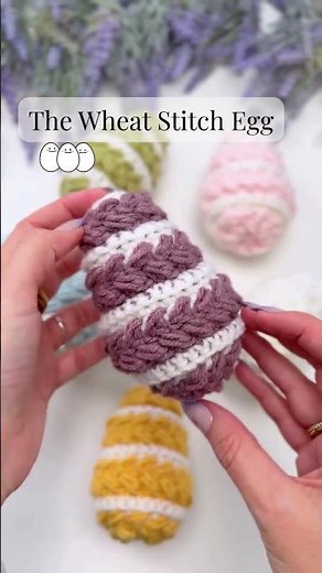 Wheat Stitch Egg Crochet Pattern