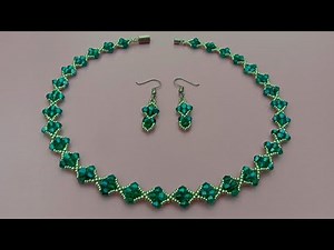 How To Make Your Own Beaded Necklace At Home//Bicone Necklace//Handmade// Useful & Easy