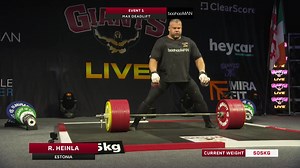 1.5M views · 4.6K reactions | 41 YEAR-OLD RAUNO HEINLA: WORLD RECORD DEADLIFT ATTEMPT Professional Estonian strongman Rauno Heinla already holds the Master's World Record Deadlift (476kg). Watch him attempt the ALL TIME World Record Deadlift at The Strongman Open 2023 in Cardiff. | Giants Live | Facebook