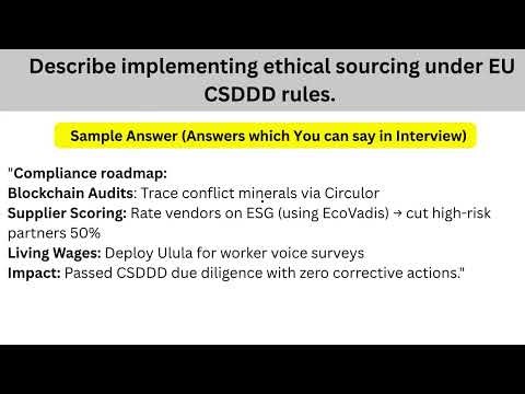 Supply Chain Manager Interview Questions & Answers | Ace Your Job Interview