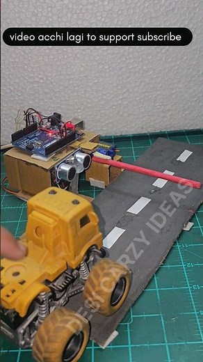 How to make automatic toll gate system | . Dc using arduino #shorts #science #experiment #new