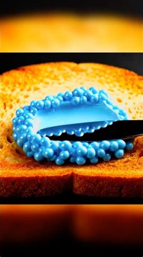 [ASMR] [8K] Blue Raspberry Pearl Spread 🩵 | Silky Deformation & Creamy Sounds | Hypnotic Food ASMR