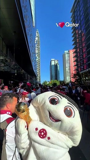 Qatar Fans & La'eeb bring the hype to Canada