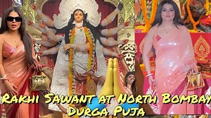 1.6M views · 10K reactions | Nautanki Queen Rakhi Sawant arrives to Take Blessings of Maa Durga @ North Bombay Durga Puja | Varinder Chawla | Facebook