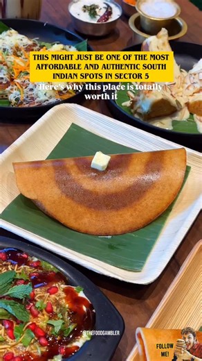 The Food Gambler | Kolkata Blogger 🇮🇳 on Instagram: "@mysore.canteen This might just be one of the most affordable and authentic South Indian spots in Sector 5, Kolkata 🥰 We tried a whole spread here, and every dish felt true to classic South Indian flavours. The Benne Plain Dosa was perfectly crisp and generously loaded with butter, served with hot, flavourful sambar and fresh coconut chutney — simple yet so satisfying. The viral Bun Palkova totally lived up to the hype, with soft buns soake