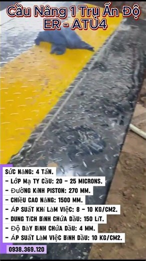 Thi Công Lắp Đặt Cầu Nâng 1 Trụ Ấn Độ #caunang1tru #detailing